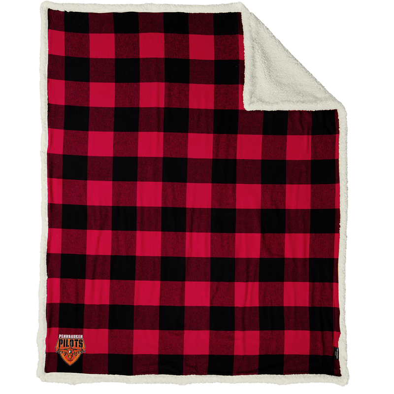 Pennsauken Pilots Flannel Sherpa Blanket